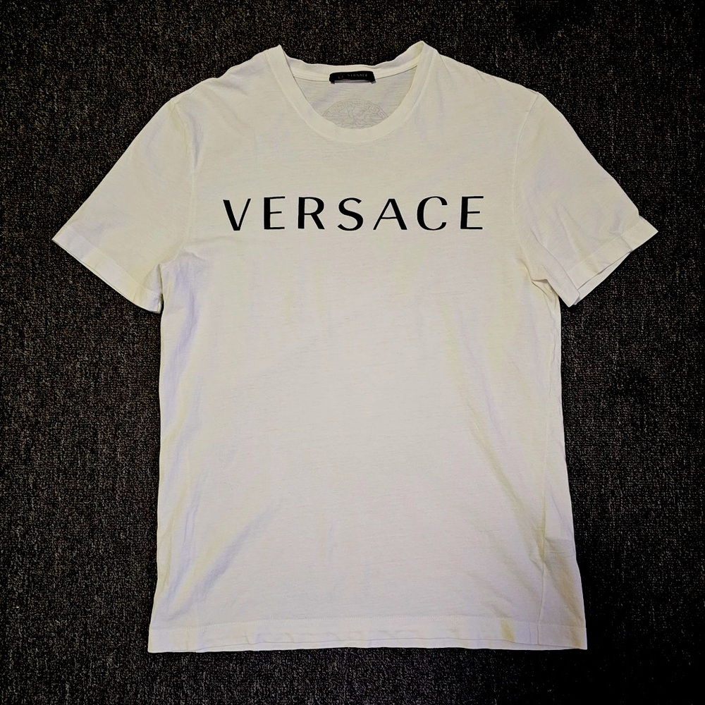 Versace Cream Short Sleeve Tee